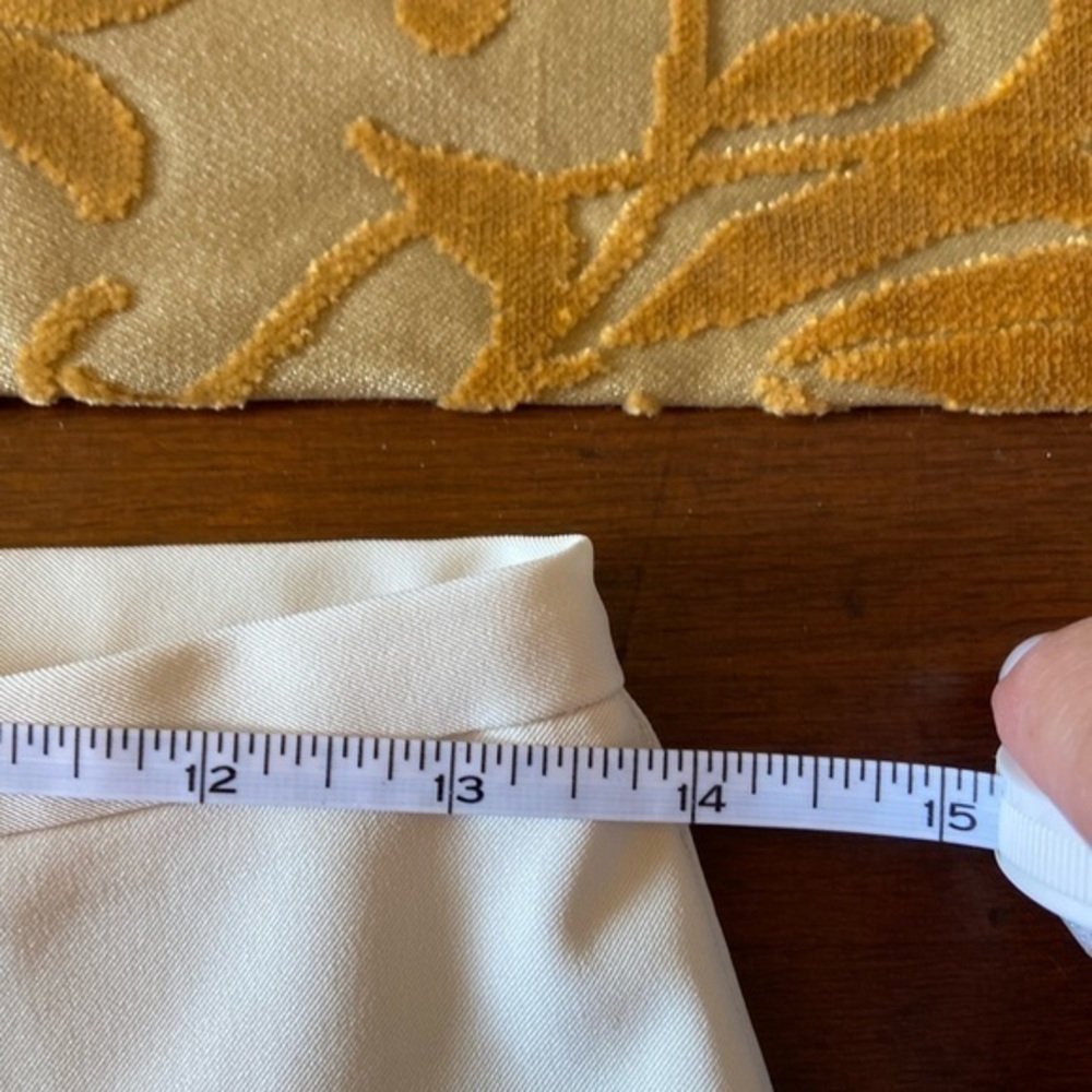 Cache cream high waisted size 6 pants vintage , zip at ankle‎ - Picture 4 of 12